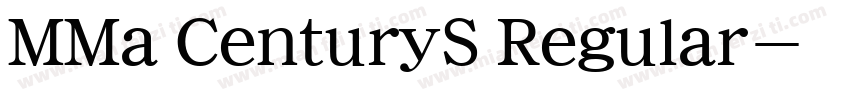 MMa CenturyS Regular字体转换